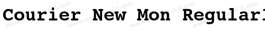 Courier New Mon Regular10 Fri Sep字体转换
